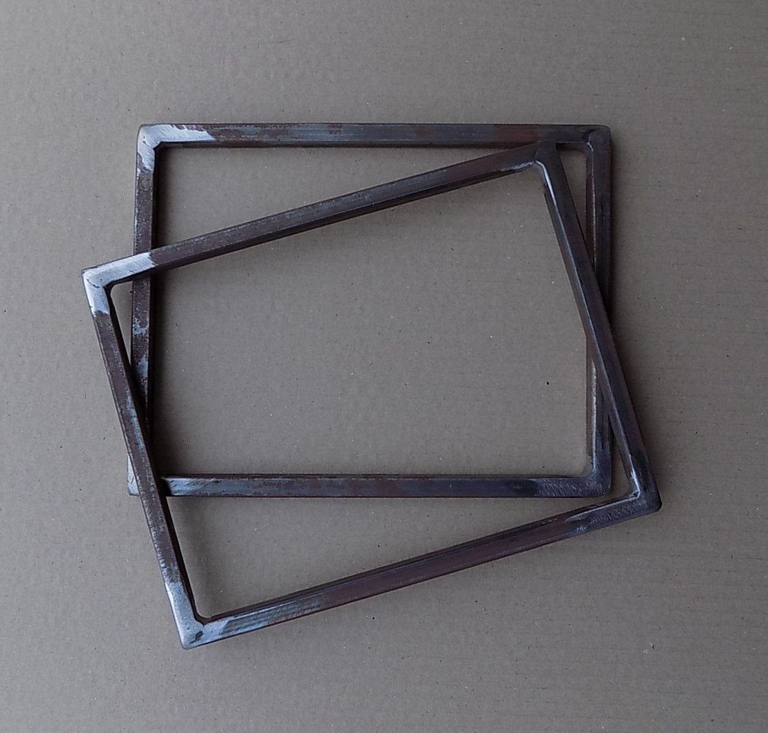 Small Metal Frame , Metal base , Metal Rectangle , Simple Frame , Industrial Metal Frame , Geometric Shapes , DIY Frame , Thick Metal Frame